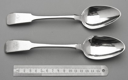 Canadian Silver Tablespoons (Pair) - John Munro, Saint John, New Brunswick