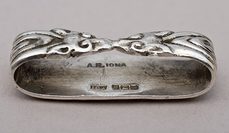 silver scarf ring