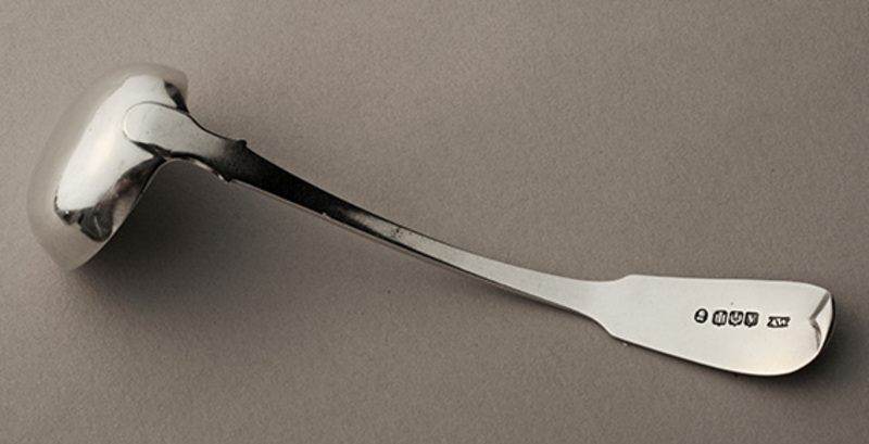 Leopard Antiques Scottish Silver Toddy Ladle - Richardson Family Crest