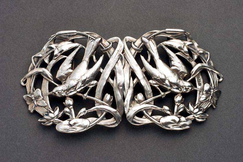art deco belt buckle