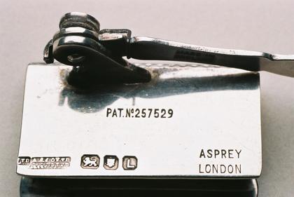 Asprey Silver book mark