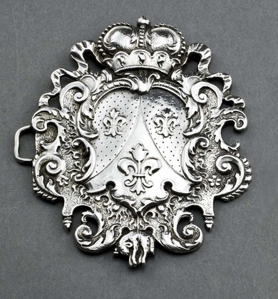 Royal Silver Belt Buckle - House of Bourbon, Order of the Golden Fleece