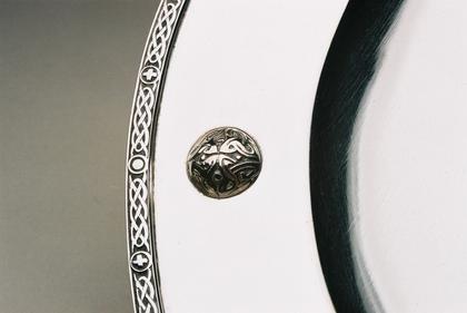 Silver tazza with Celtic design