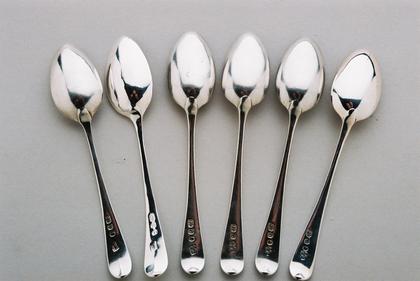 Georgian Silver Teaspoons (6)