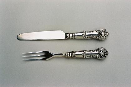 Miniature Silver knife and fork (Christening present)