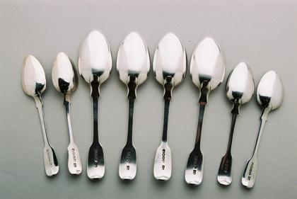 Cape Silver spoonset - teaspoons (4), dessertspoons (4)