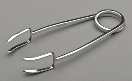 Leonore Doskow Handmade Sterling Silver Ice Tongs