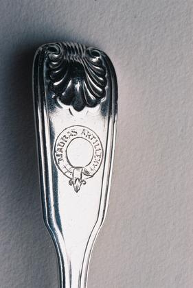 Madras Artillery Silver Egg spoons (pair)