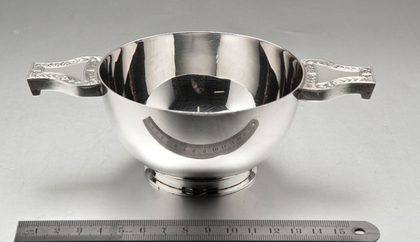 Traditional Sterling Silver Quaich or Marriage Cup - Goldsmiths & Silversmiths Company
