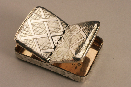 Antique Silver Snuff Box (double lidded) - Phipps & Robinson