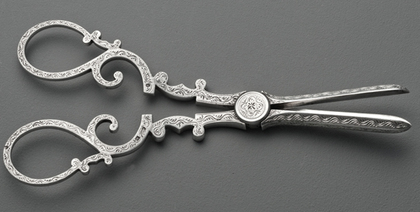 Victorian Silver Grape Scissors - Aston & Son