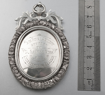 Tain Royal Academy Victorian Prize Medallion - Provost of Tain Fowler, Ross