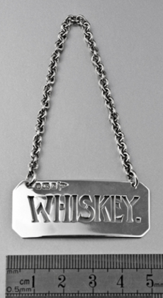 Art Nouveau Silver Whiskey Label - Charles Rennie Mackintosh