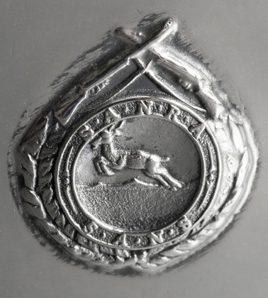 South African National Rifle Association Dewar Shield Sterling Silver Napkin Ring