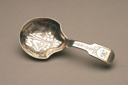 Silver Caddy spoon - Taylor & Perry