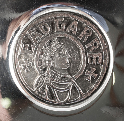 Grant Macdonald Sterling Silver Wine Taster - King Edgar the Peaceful, 1000 Years of English Monarchy, 973-1973