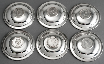 Danish Silver Coin Bowls (Set of 6) - Skaarup