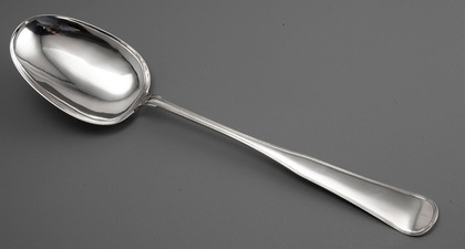 Danish Antique Silver Serving Spoon - Exceptional Size - Veltzin 13L4G