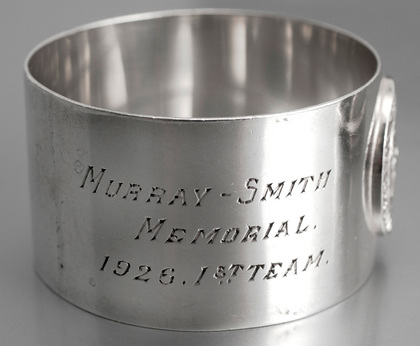 Natal Rifle Association Semper Paratus Sterling Silver Napkin Trophy Rings - Emma Thresh, Murray-Smith Memorial