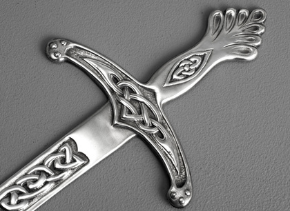 Iona Celtic Silver Sword Letter Opener - Alexander Ritchie