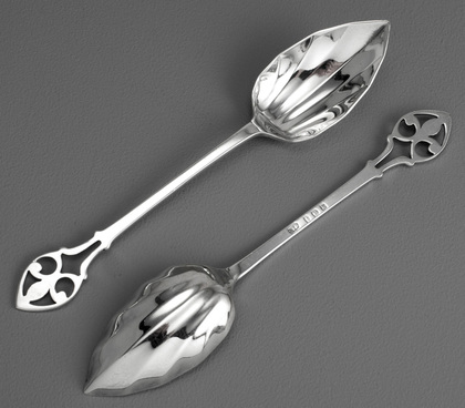 Art Deco Sterling Silver Grapefruit Spoons - Set of 6