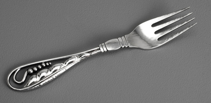 Georg Jensen # 42 Pea Pod Sterling Silver Child's Fork