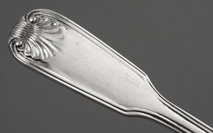 Antique Silver Fiddle, Thread & Shell Egg Spoons (Set of 6) - Holland, Aldwinckle & Slater