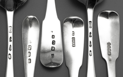 Irish Georgian Silver Tablespoons (Mixed Collection of 6) - Old English, Fiddle Patterns