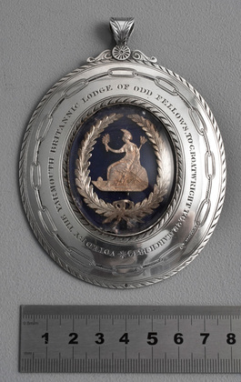 Brittannic Lodge of Odd Fellows Antique Silver Pendant - Joseph Dallinger