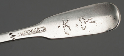 Indian Colonial Silver Salt Spoon