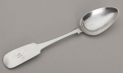 Irish Provincial Sterling Silver Teaspoon - Isaac Solomon, Cork