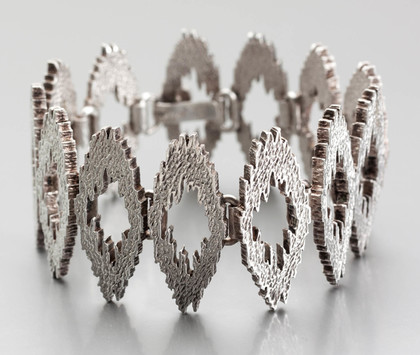 Danish Sterling Silver Bracelet, Modernist Style - Knut V Andersen