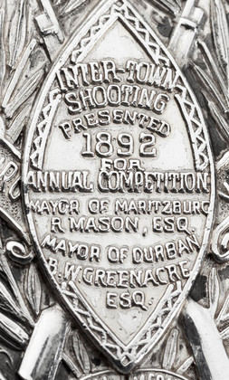 Maritzburg Durban Inter-Town Shooting Competition 1892 Sterling Silver Pendant