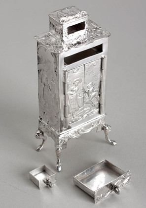 Hanau Antique Silver Miniature Cabinet - Simon Rosenau, David Bridge