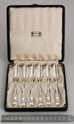 Liberty & Co. Sterling Silver Cake Forks (Set of 6) - Medea Pattern