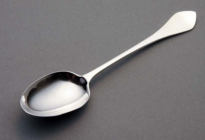 Antique Silver Christening spoon - Dognose