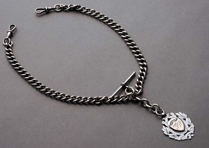 Silver Albert Watch Chain (double)