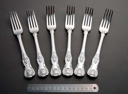 Cape Silver Tableforks (set of 6) - Rare Kings Pattern