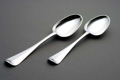 Scottish Silver Hanoverian tablespoons (pair)