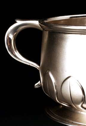 Silver Wine bottle coaster