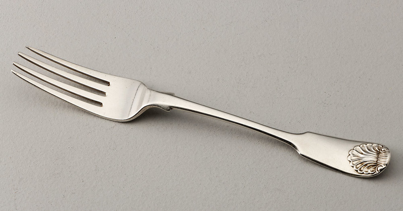 Leopard Antiques Rare Cape Silver Fiddle & Shell Pattern Tablefork ...
