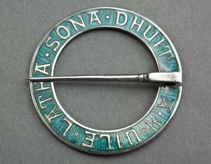 Leopard Antiques Iona Silver and Enamel Annular (Marriage) Brooch ...