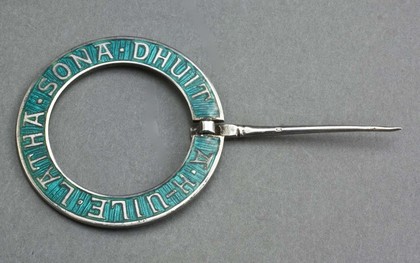 Leopard Antiques Iona Silver and Enamel Annular (Marriage) Brooch ...