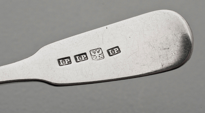 Scottish Provincial Silver Shell Teaspoons (set of 8) - Perth, James Stobie, John Pringle