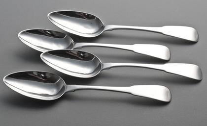 Irish Georgian Silver Table Spoons (Set of 4) - Samuel Neville, Dublin
