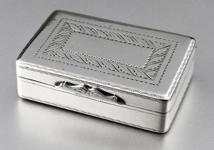  Early Cape Silver Snuff Box - Marthinus Lourens Smith
