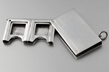 Sterling Silver Double Swivel Stamp Case - Patent Applied For