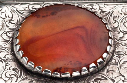 17th Century Silver & Agate Spice Box
