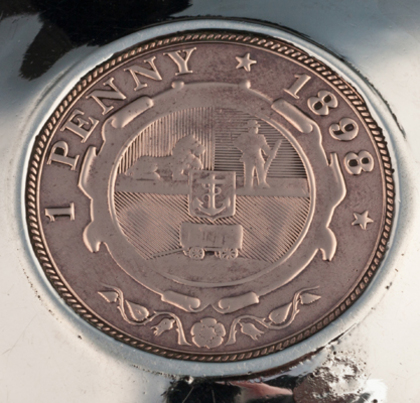 Kruger Coinage Antique Silver Bowl - Anglo Boer War