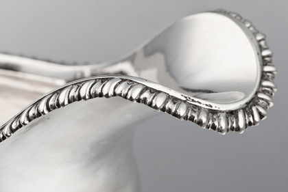 Regency Silver Sauce Boat - Emes & Barnard